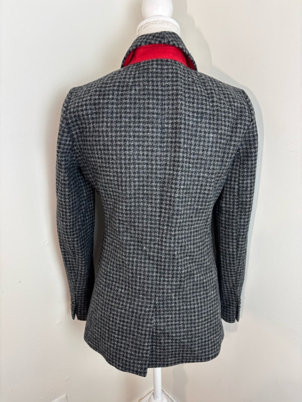 J. Crew Parke Houndstooth Wool Blazer Size 4 - Picture 4 of 12